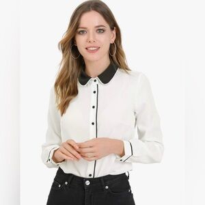 Cute White button down blouse